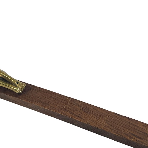 Vintage solid wood brass Jesus wall Crucifix Catholic Religious - Picture 3 of 9